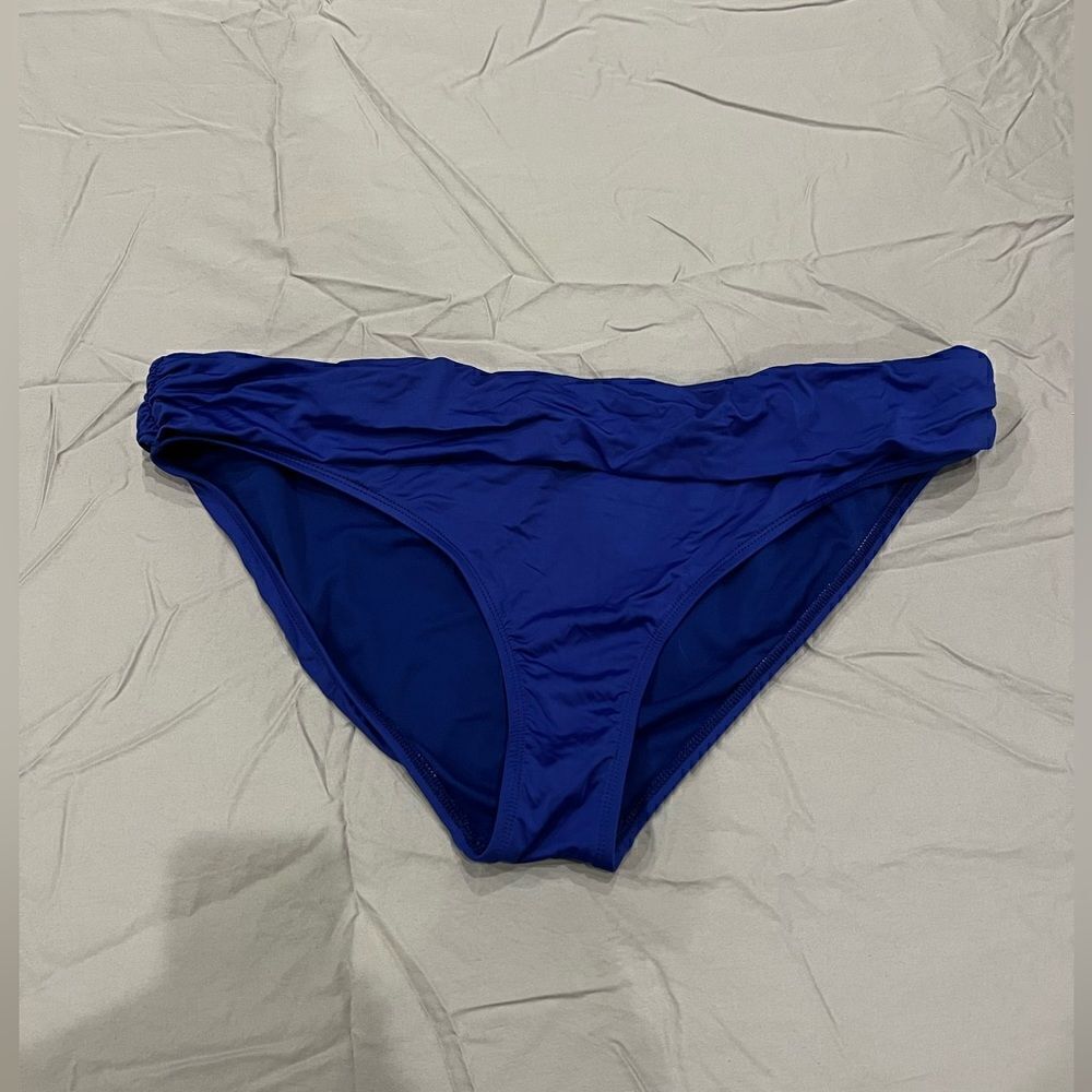 Apt 9 swim bottoms size 16 royal blue/ purple.